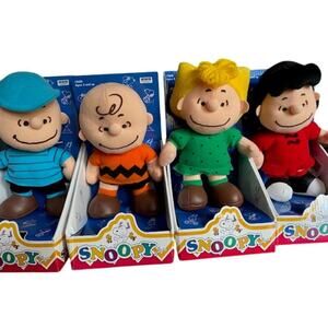 Irwin Peanuts Gang 8" Plush Doll Series Complete Set Of 4 New